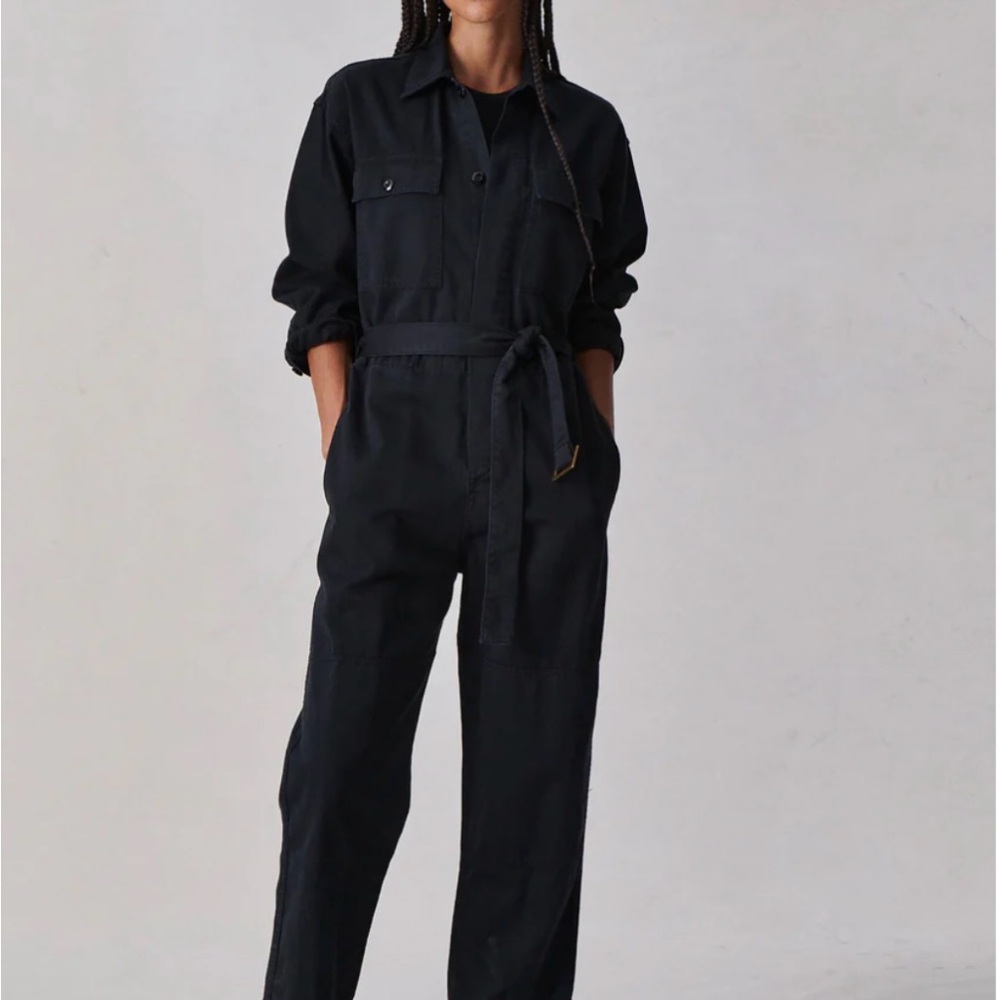 NWT Buck Mason XL Black Baja Twill Jumpsuit